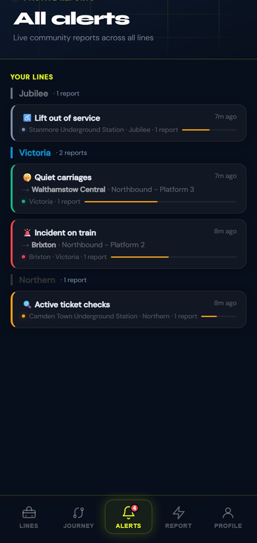 Sense app — live community alerts